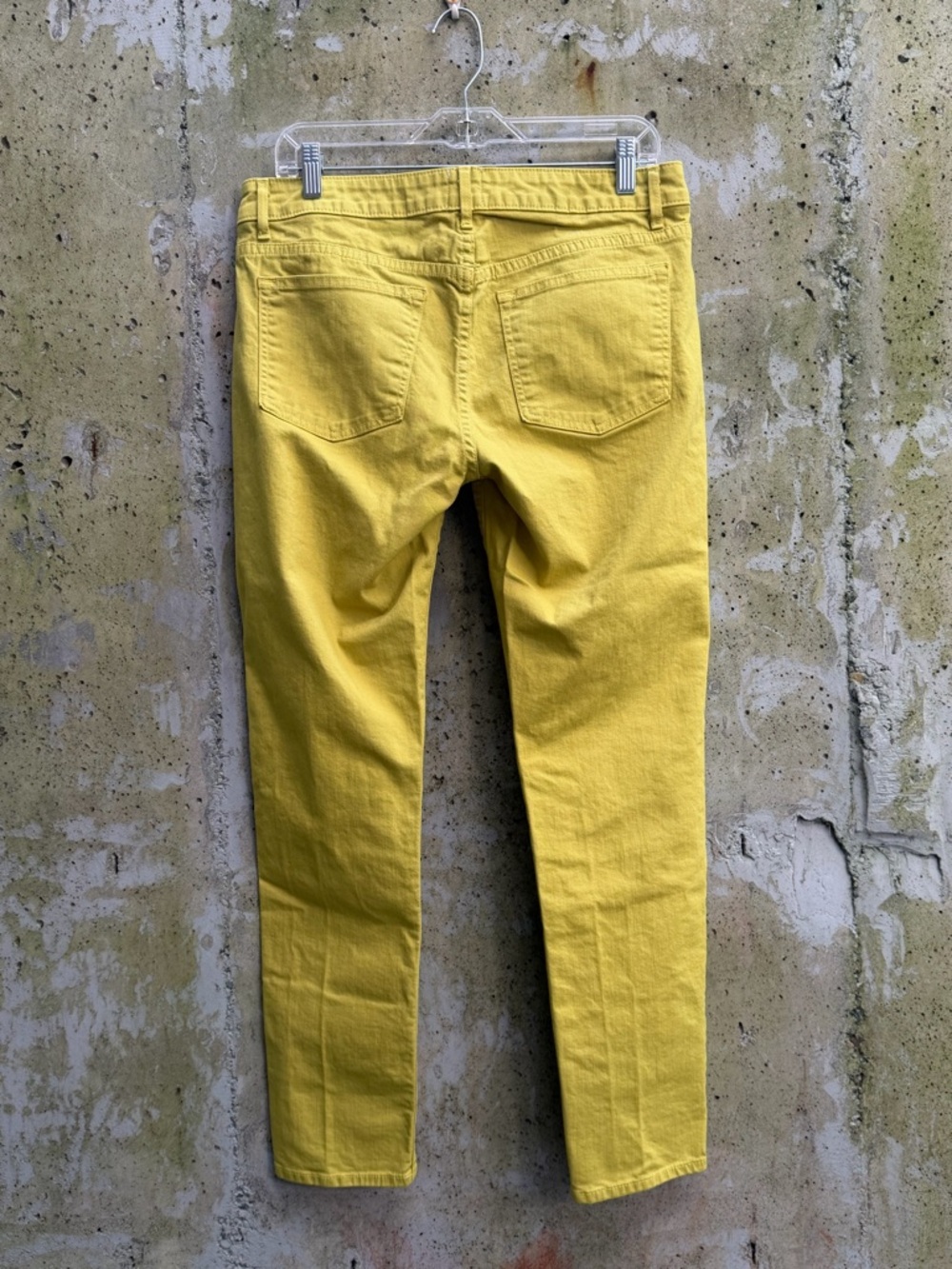 Rich & Skinny Fitted Soft & Comfortable Jeans, Mustard Yellow, Size 28